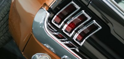 Ford Mustang 1967 rear closeup view