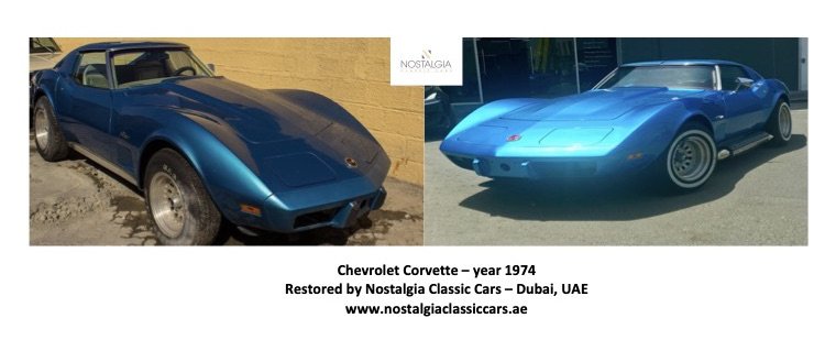 Restoration Project - Chevrolet Corvette 1974 - Before & After